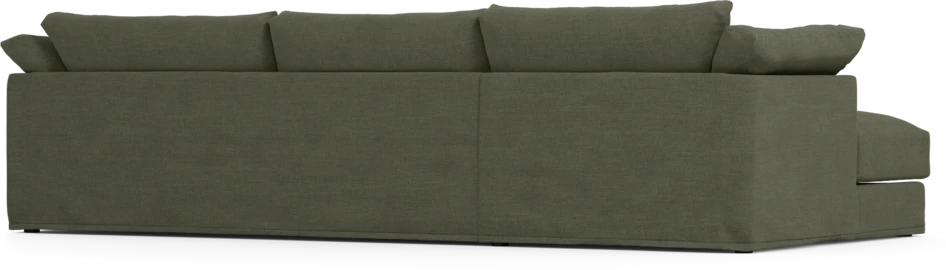 Cherrie - 3-sits soffa med schäslong vänster, med kappa - Grön