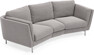 Madison - 3-sits soffa svängd, 70 cm - Grå