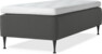 Delux Dream - Ramsäng, enkelsäng med bäddmadrass - Grå