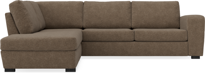 Friday - 2,5-sits soffa med divan vänster - Brun