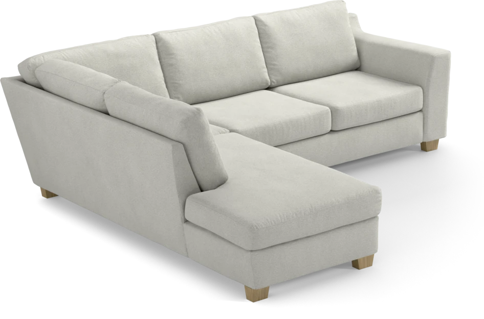 Friday - 2,5-sits soffa med divan vänster - Vit