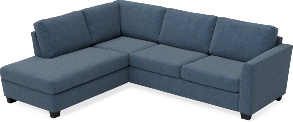 Friday - 2,5-sits soffa med divan vänster - Blå