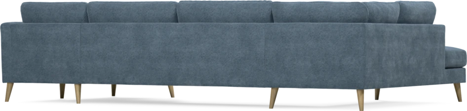 Bridge - 3-sits soffa med divan vänster och schäslong höger - Blå