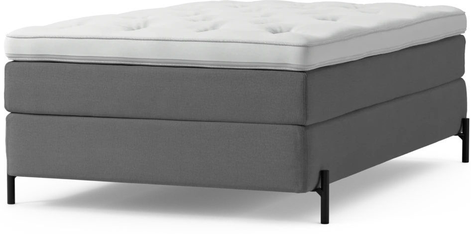 Delux Sense - Kontinentalsäng, enkelsäng 120 cm med bäddmadrass och sängben