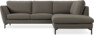 Madison - 2-sits soffa med divan höger - Brun