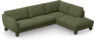 Madison Lux - 3-sits soffa med divan höger - Grön