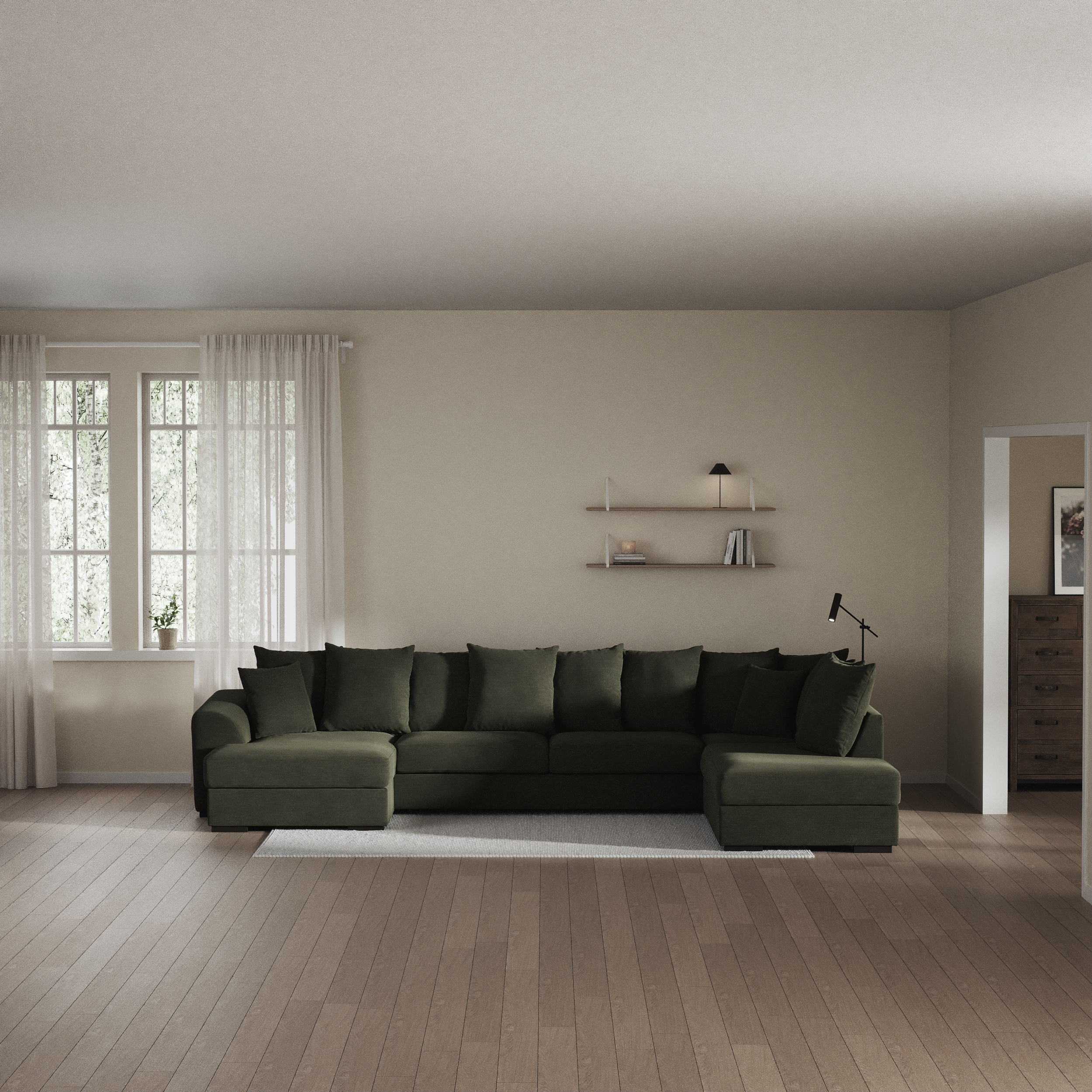 Town - 3-sits soffa med divan höger och schäslong vänster - inspiration