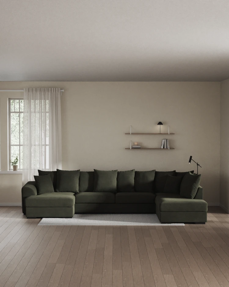 Town - 3-sits soffa med divan höger och schäslong vänster - inspiration