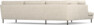 Madison Lux - 3-sits soffa med divan vänster - Beige