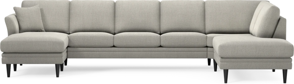 Eden - 3-sits soffa med schäslong vänster och divan höger - Grå