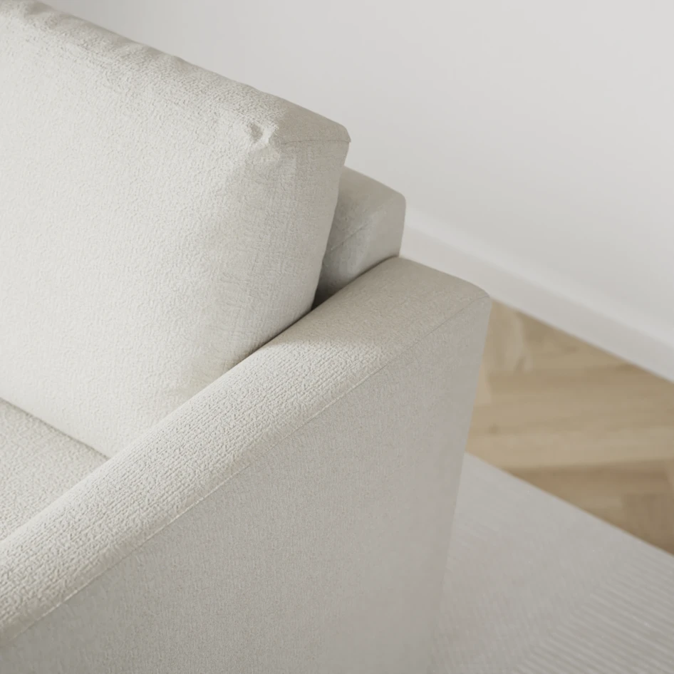 Friday - 2-sits soffa med två schäslonger - Vit