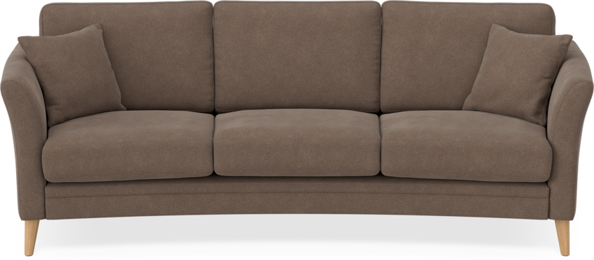 Eden - 3-sits soffa svängd - Beige