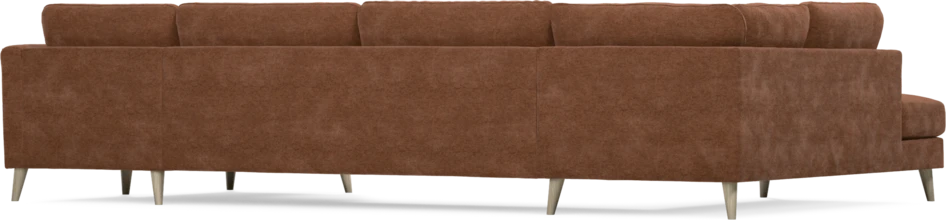 Bridge - 3-sits soffa med divan vänster och schäslong höger - Orange