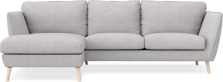 Madison Lux - 2-sits soffa med schäslong vänster - Grå