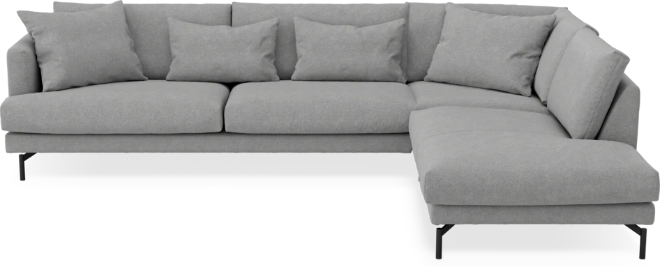 Harper - 3-sits soffa med divan höger - Grå