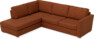 Friday - 2,5-sits soffa med divan vänster - Orange