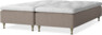 Delux Sense - Ramsäng, dubbelsäng med bäddmadrass - Beige