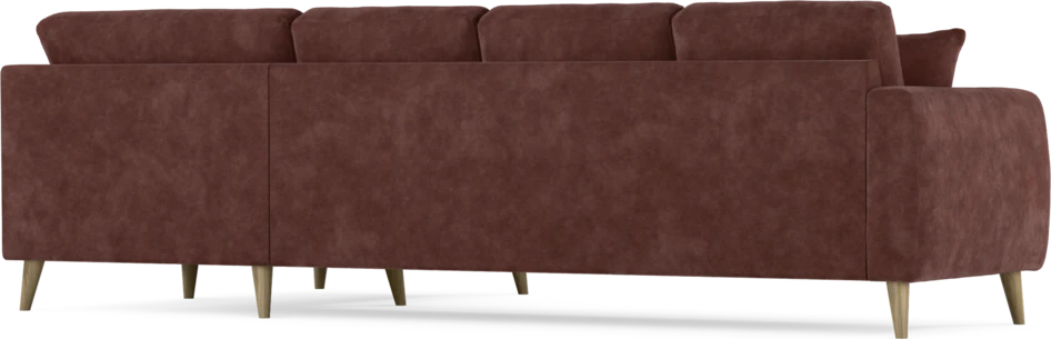 Eden - Hörnsoffa, 3+1-sits - Röd