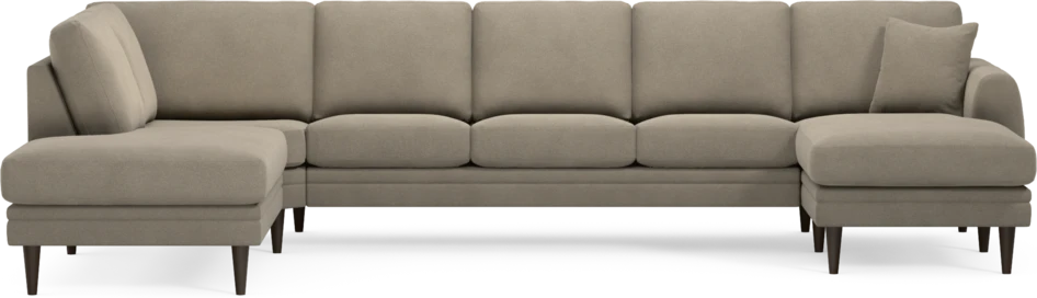 Eden - 3-sits soffa med divan vänster och schäslong höger - Beige