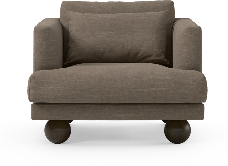 Harper - Fåtölj, 75 cm - Brun