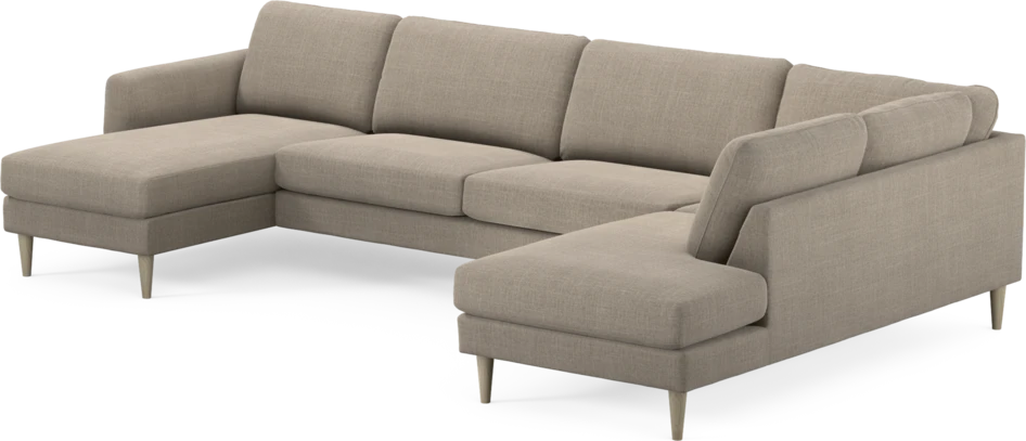 Bridge - 3-sits soffa med schäslong vänster och divan höger - Beige