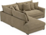 Rossi - 2-sits soffa med divan vänster - Beige