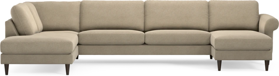 Bridge - 3-sits soffa med divan vänster och schäslong höger - Beige