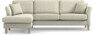 Eden - 2,5-sits soffa med schäslong - Beige