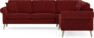 Eden - Hörnsoffa, 2,5+2,5-sits - Röd