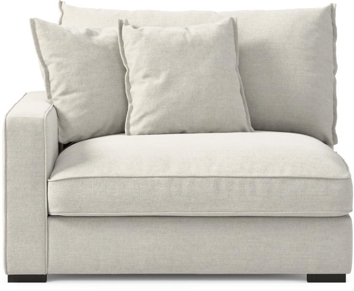 Rossi - 1,5-sits med armstöd vänster - Vit