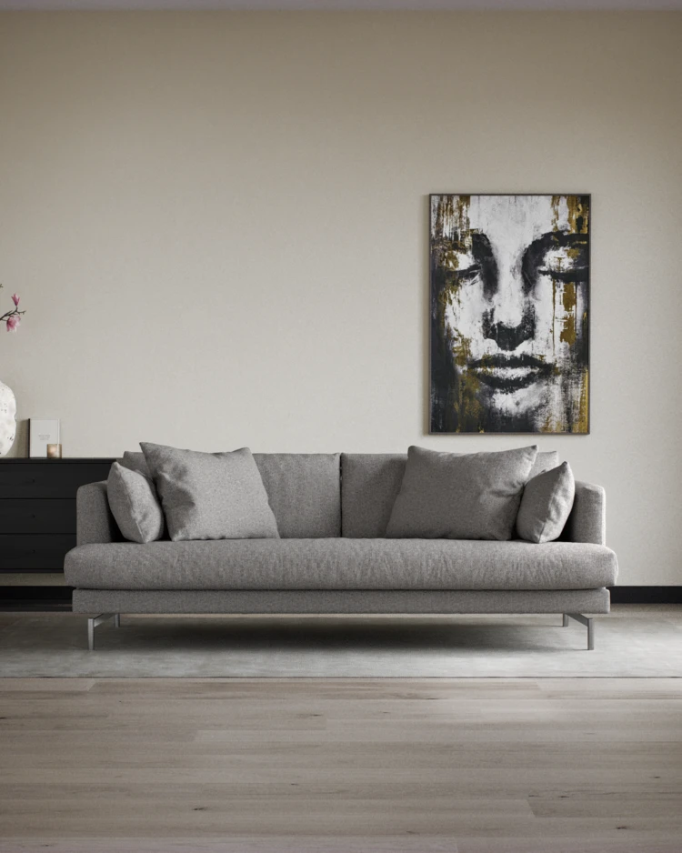 Harper - 3-sits soffa, hel dyna - inspiration