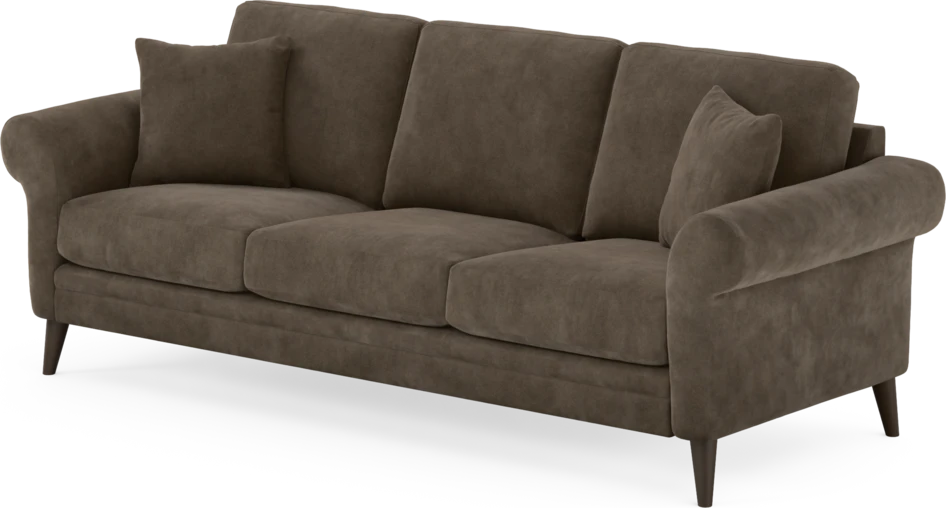 Eden - 3-sits soffa - Brun