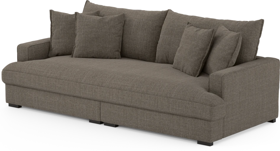 Rossi - 3-sits soffa, hel dyna - Brun