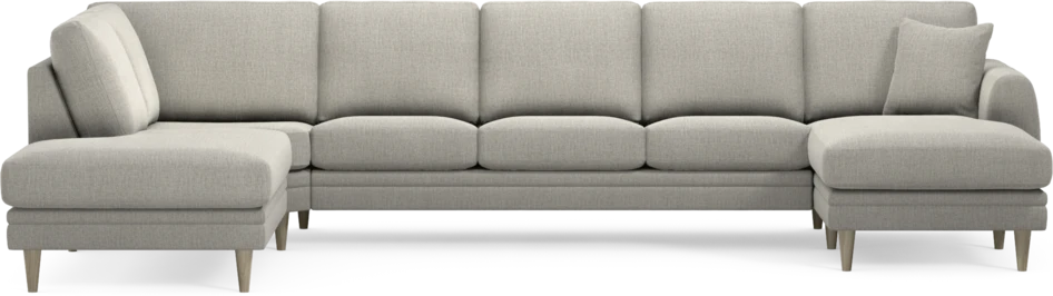 Eden - 3-sits soffa med divan vänster och schäslong höger - Grå