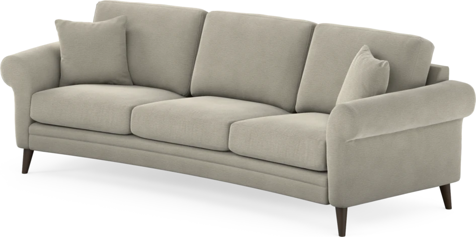 Eden - 3-sits soffa svängd - Brun