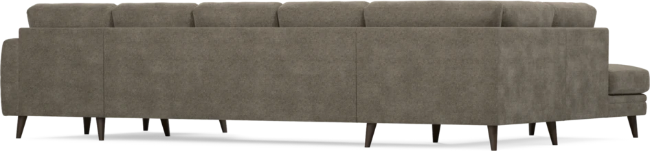 Eden - 3-sits soffa med divan vänster och schäslong höger - Brun