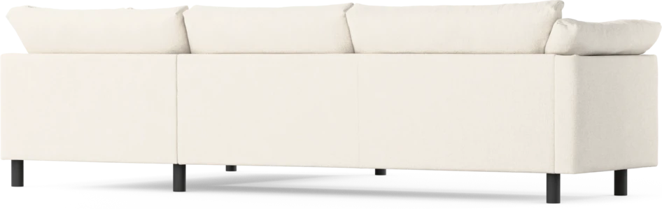 Cherrie - 3-sits soffa med divan höger, fast klädsel - Vit