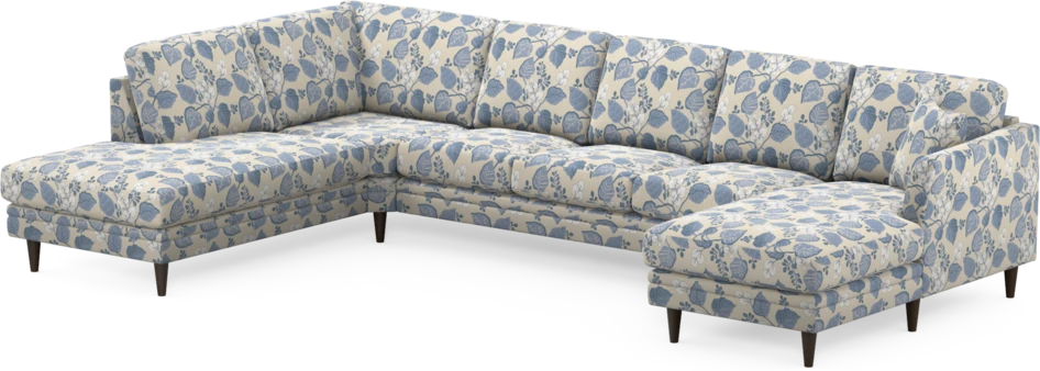 Eden - 3-sits soffa med divan vänster och schäslong höger - Flerfärgad