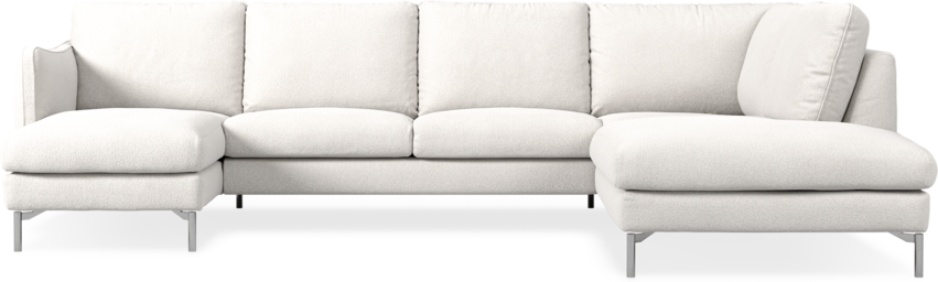 Madison Lux - 2-sits soffa med schäslong vänster och divan höger - Beige