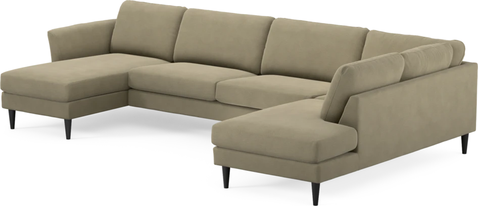 Bridge - 3-sits soffa med schäslong vänster och divan höger - Beige