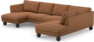 Madison Lux - 2-sits soffa med schäslong vänster och divan höger - Orange