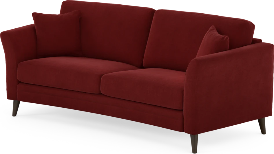 Eden - 2,5-sits soffa svängd - Röd