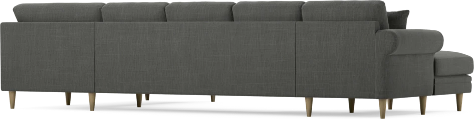 Eden - 3-sits soffa med schäslong vänster och divan höger - Grå