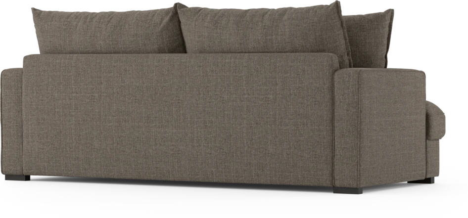 Mila - 3-sits soffa, hel dyna - Brun