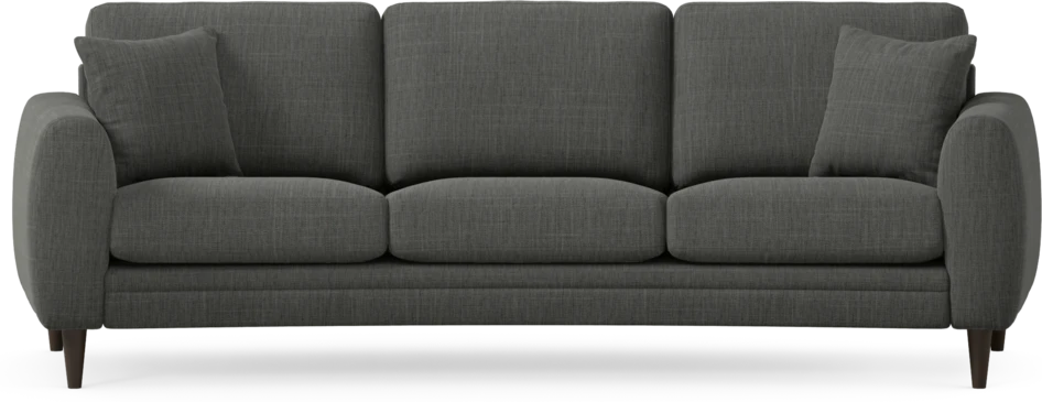 Eden - 3-sits soffa svängd - Grå