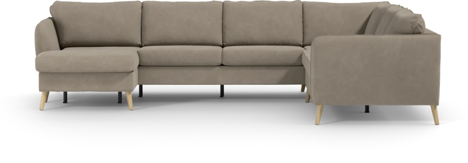 County - Hörnsoffa, 3+2-sits med schäslong vänster - Beige