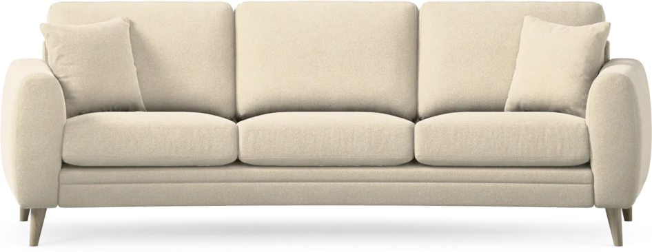 Eden - 3-sits soffa svängd - Beige