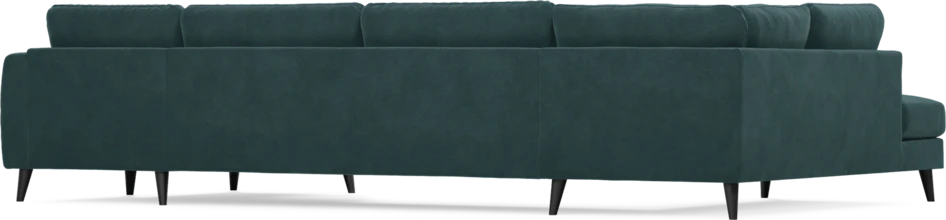 Bridge - 3-sits soffa med divan vänster och schäslong höger - Blå