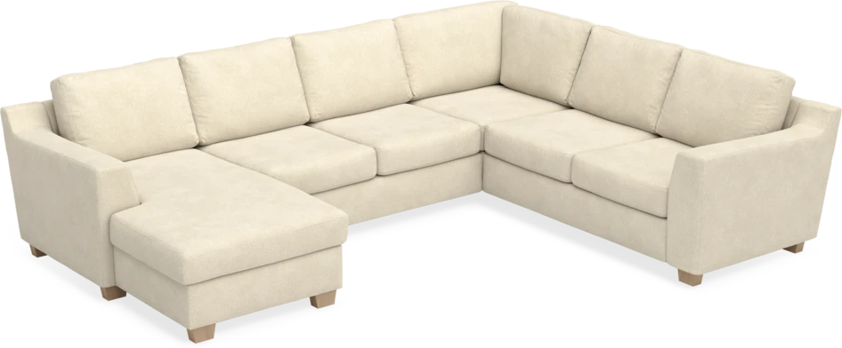 Friday - Hörnsoffa, 3+2-sits med schäslong vänster - Beige