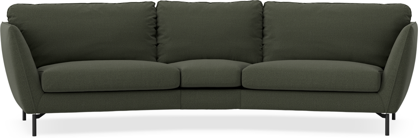 Madison - 3-sits soffa svängd, 90 cm - Grön